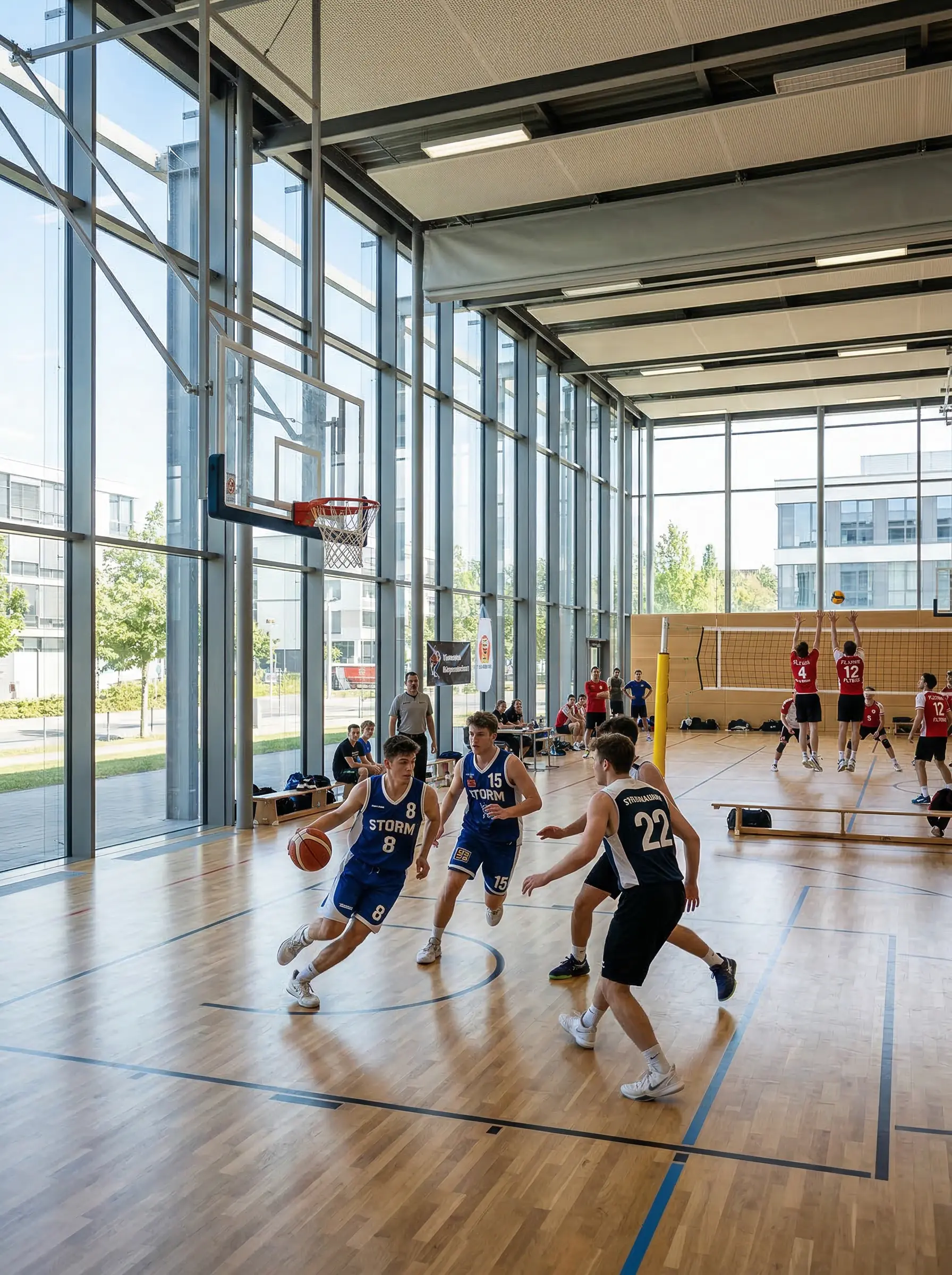 Splitterschutz Sport & Freizeit – Sporthallen, Bäder, Studios