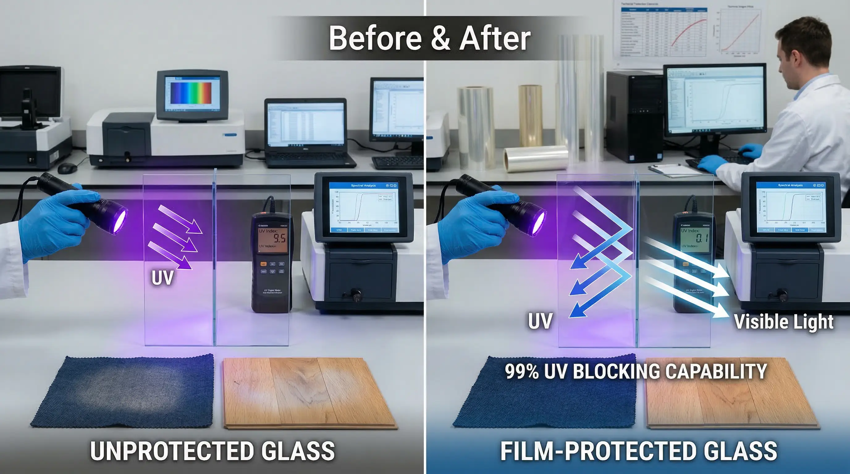 Detailbild und Informationen zu UV-Glasschutz 99% öffnen