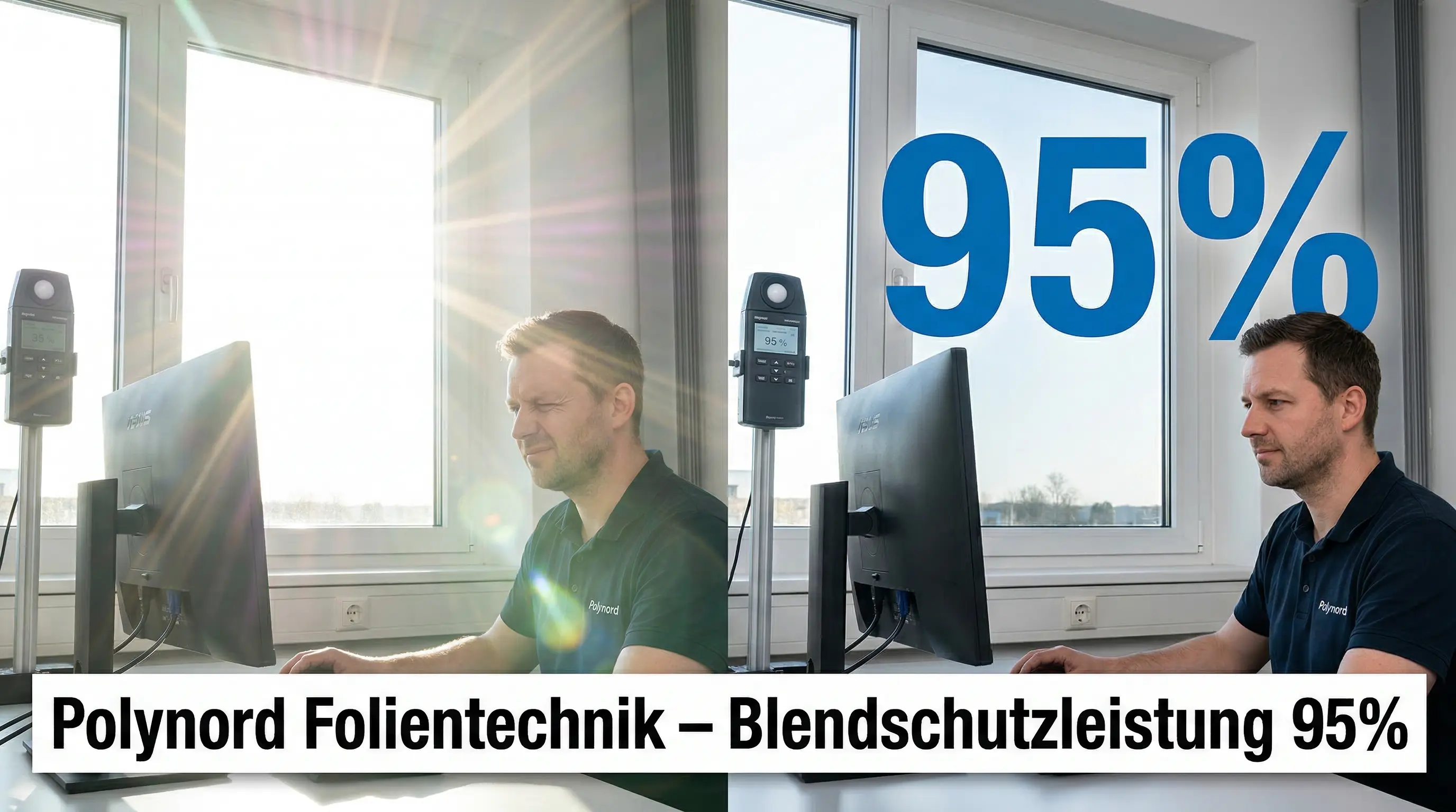 Blendschutzleistung 95%