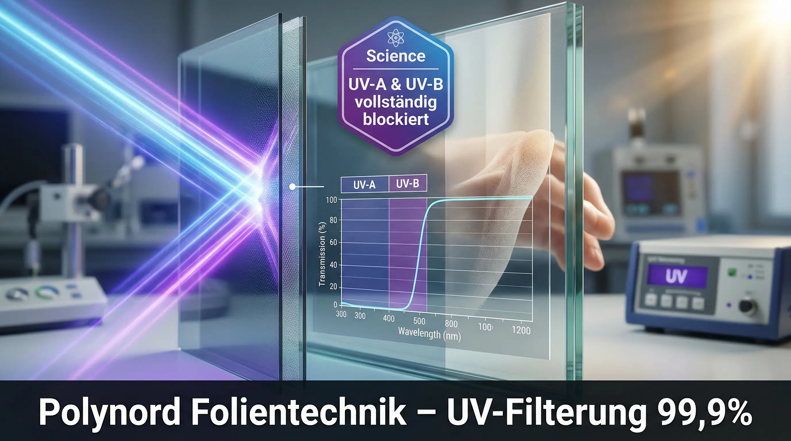 UV-Filterung 99,9%