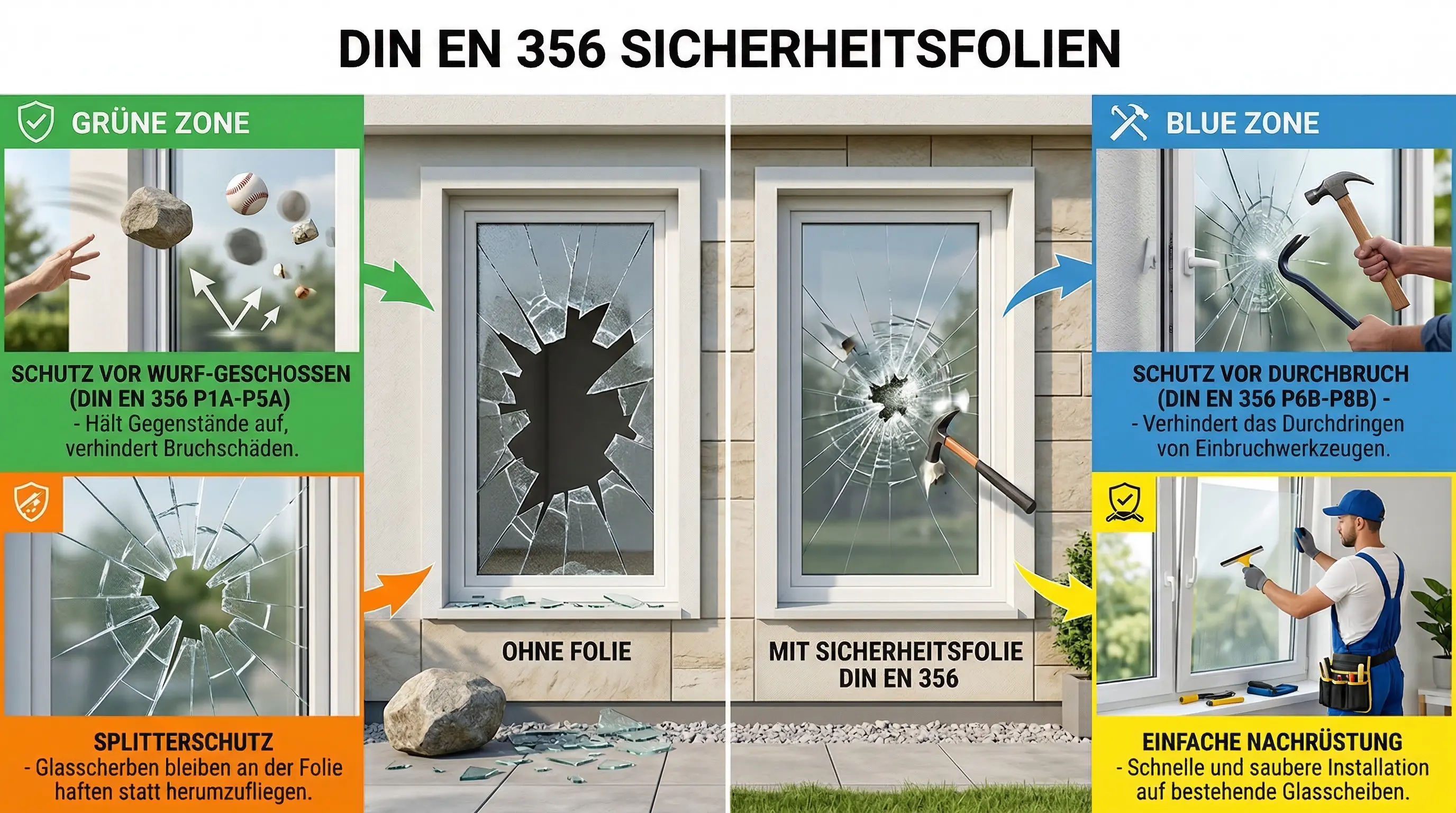 Sicherheitsfolien DIN EN 356